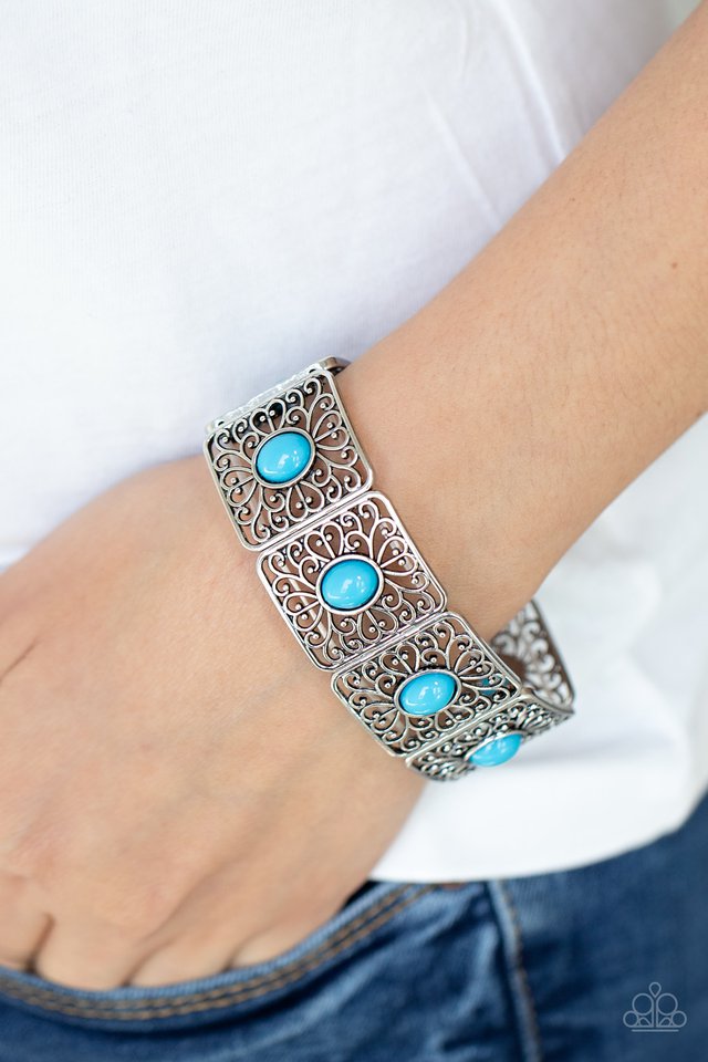 Cakewalk Dancing - Blue - Paparazzi Bracelet Image