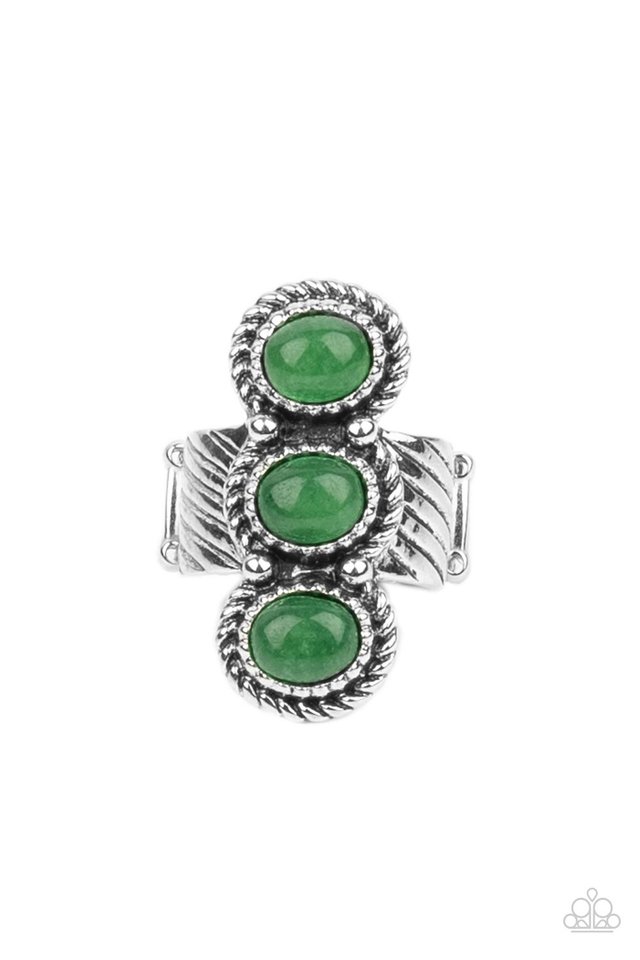 ​Peaceful Paradise - Green - Paparazzi Ring Image