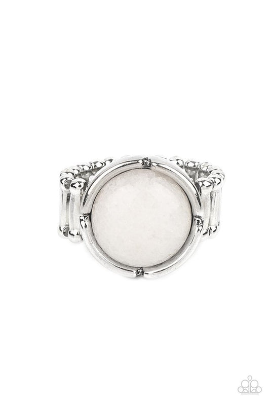 ​Dreamy Dunes - White - Paparazzi Ring Image