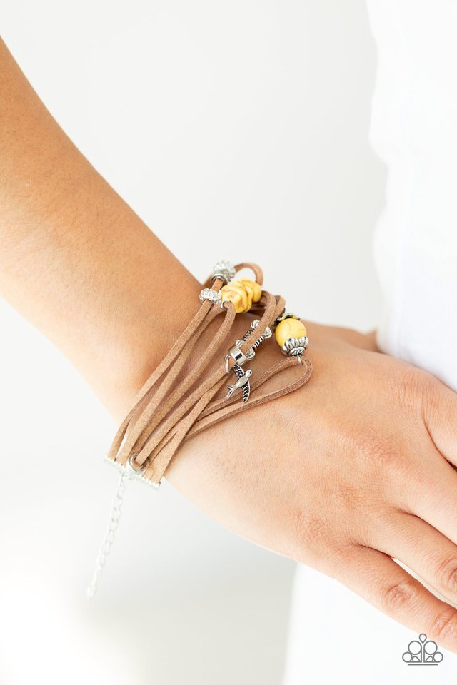 Canyon Flight - Yellow - Paparazzi Bracelet Image