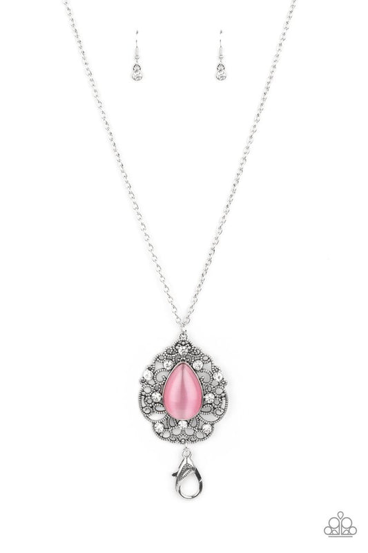 Bewitched Beam - Pink - Paparazzi Necklace Image
