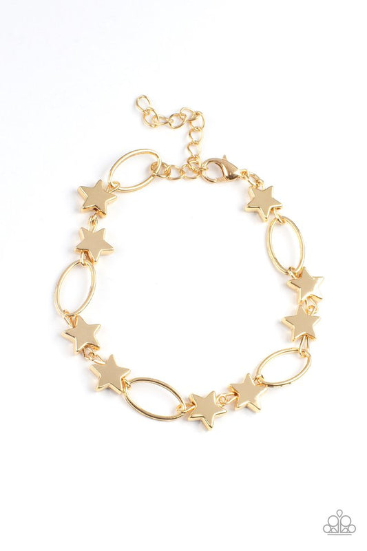 ​Stars and Sparks - Gold - Paparazzi Bracelet Image