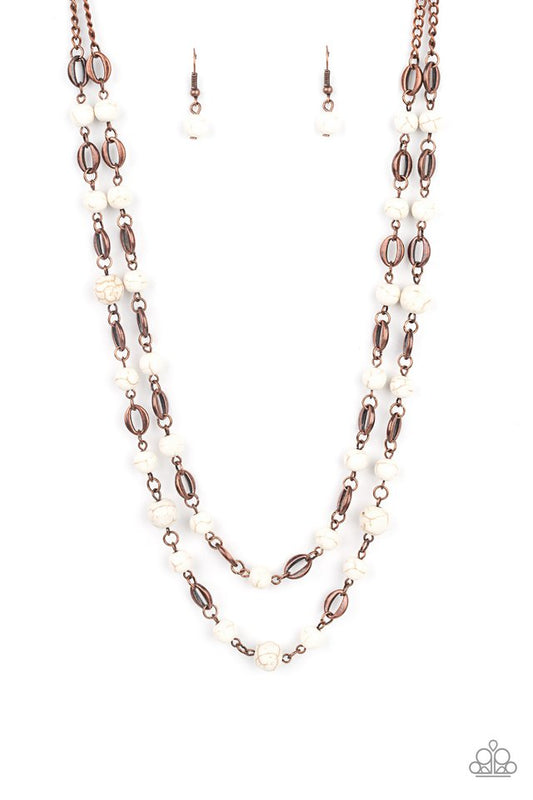 ​Essentially Earthy - Copper - Paparazzi Necklace Image
