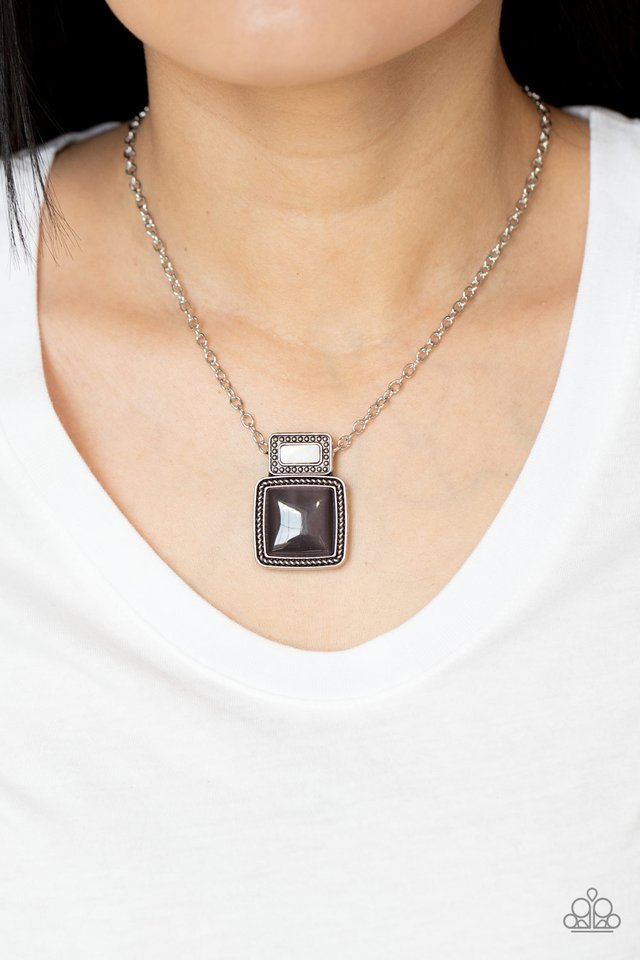 Ethereally Elemental - Silver - Paparazzi Necklace Image