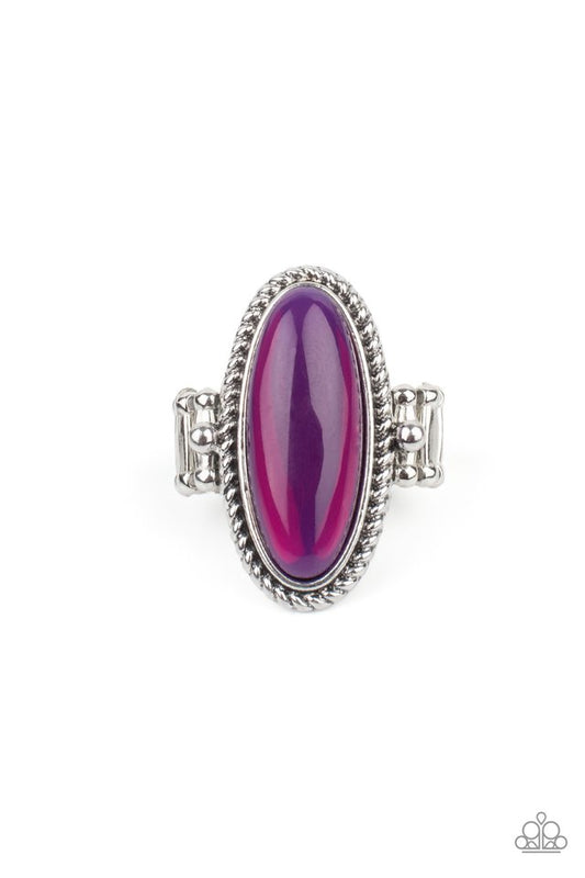 Oval Oasis - Purple - Paparazzi Ring Image