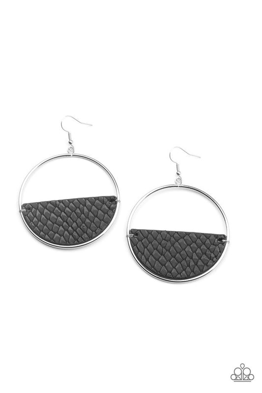 ​Animal Aesthetic - Black - Paparazzi Earring Image