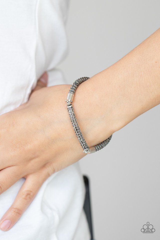 Fearlessly Unfiltered - Silver - Paparazzi Bracelet Image