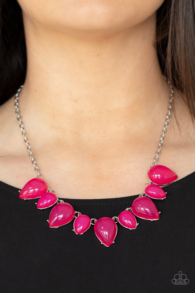 ​Pampered Poolside - Pink - Paparazzi Necklace Image