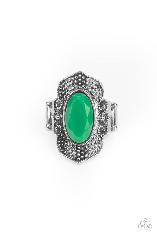 Taj Mahal Trendsetter - Green - Paparazzi Ring Image