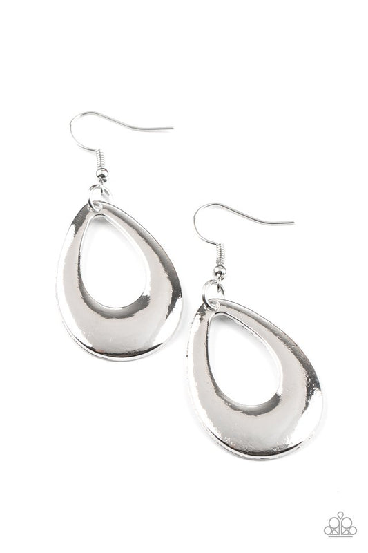 ​All Allure, All The Time - Silver - Paparazzi Earring Image