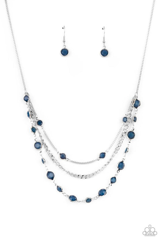 Goddess Getaway - Blue - Paparazzi Necklace Image