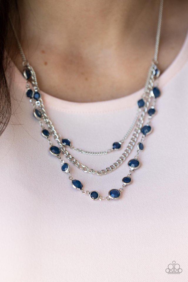 Goddess Getaway - Blue - Paparazzi Necklace Image
