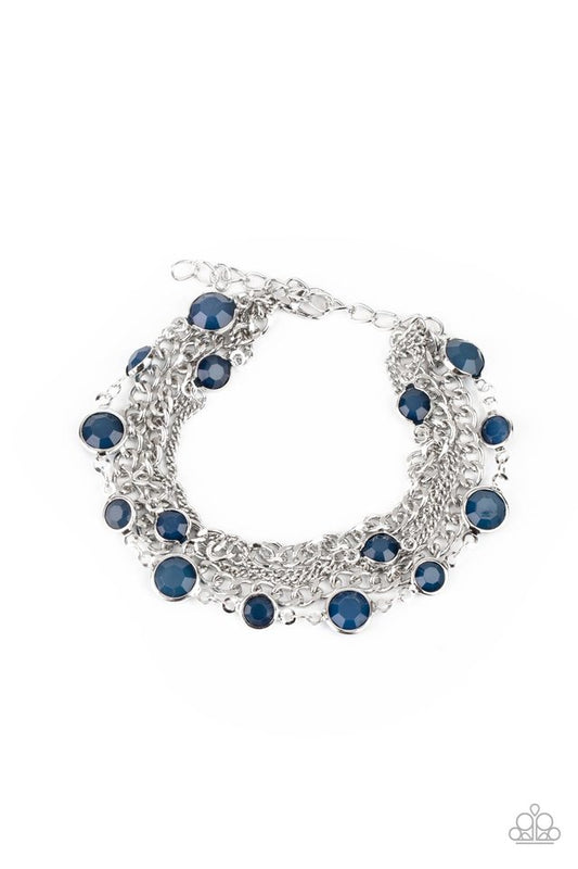 ​Glossy Goddess - Blue - Paparazzi Bracelet Image