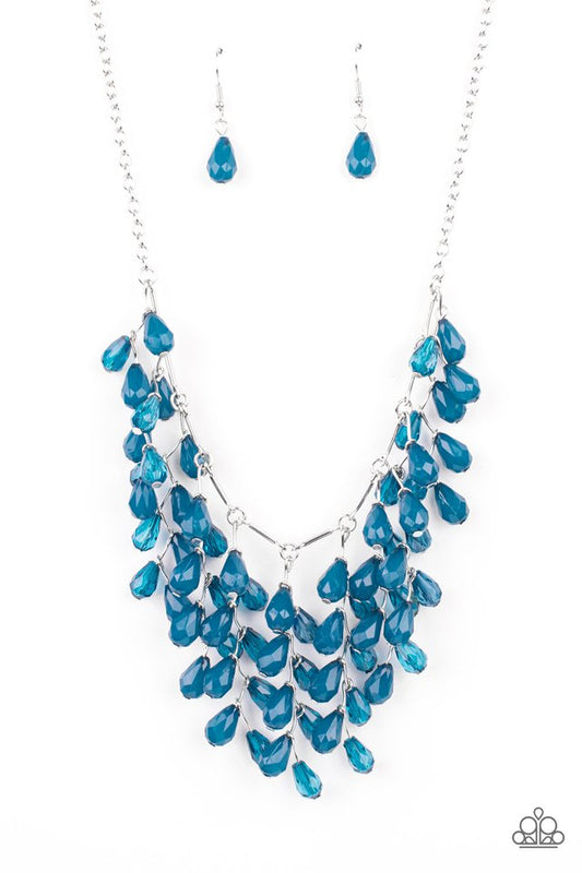 ​Garden Fairytale - Blue - Paparazzi Necklace Image
