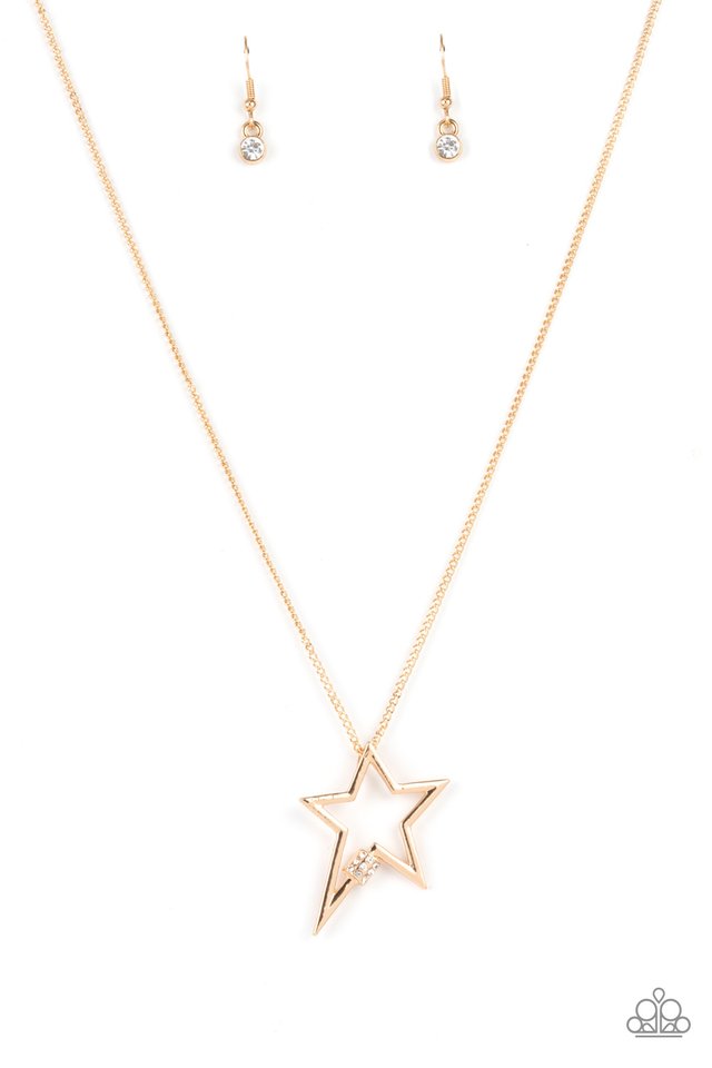 ​Light Up The Sky - Gold - Paparazzi Necklace Image
