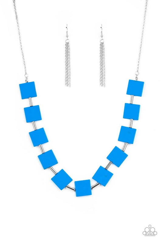 Hello, Material Girl - Blue - Paparazzi Necklace Image