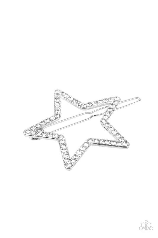Stellar Standout - White - Paparazzi Hair Accessories Image