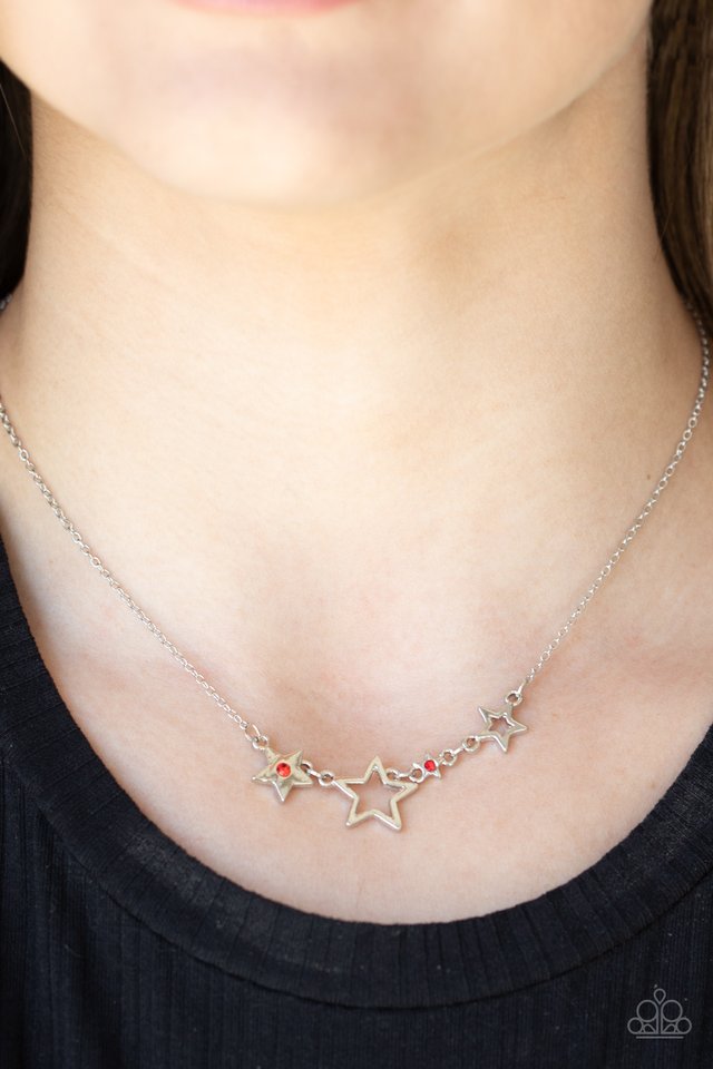 Proudly Patriotic - Red - Paparazzi Necklace Image