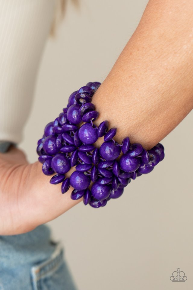 Island Mixer - Purple - Paparazzi Bracelet Image