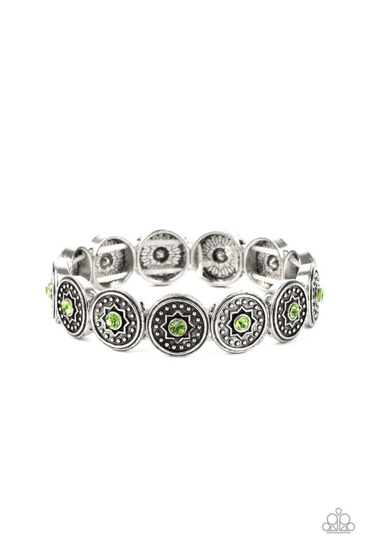 Colorfully Celestial - Green - Paparazzi Bracelet Image
