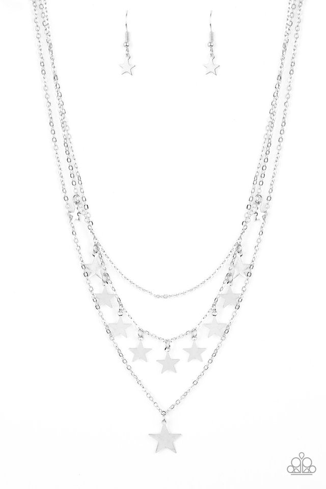 Americana Girl - Silver - Paparazzi Necklace Image