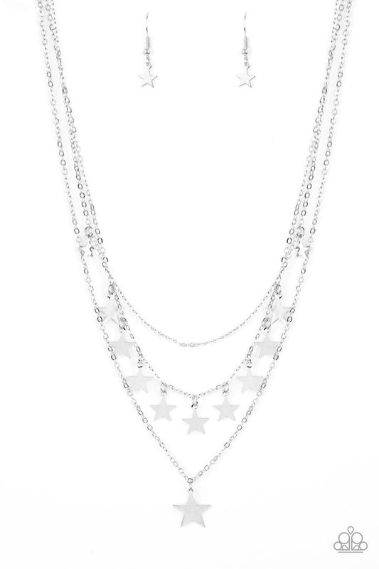Americana Girl - Silver - Paparazzi Necklace Image