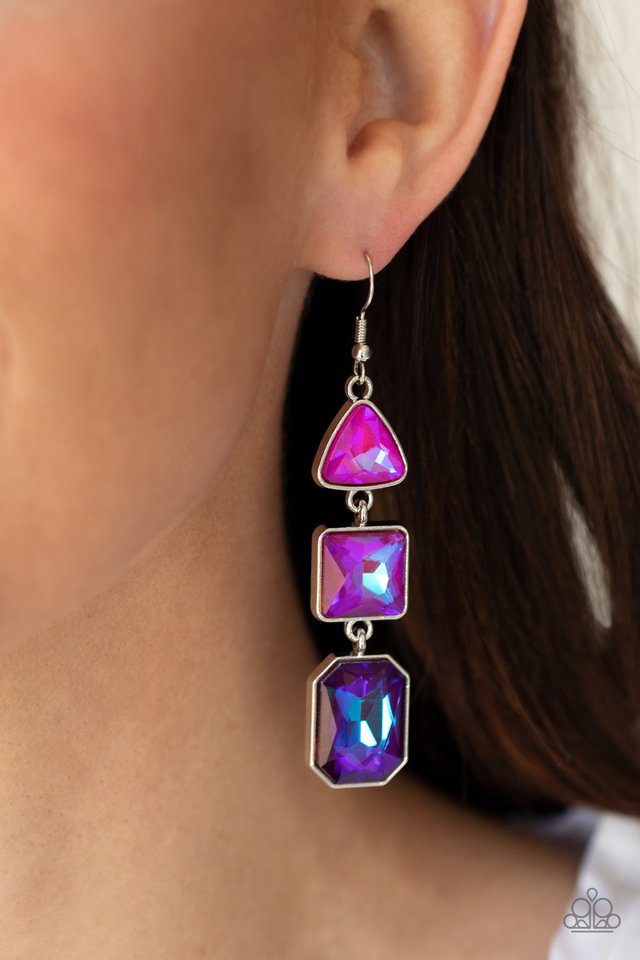 ​Cosmic Culture - Purple - Paparazzi Earring Image