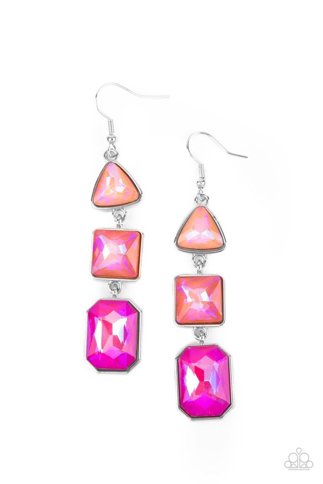 ​Cosmic Culture - Pink - Paparazzi Earring Image