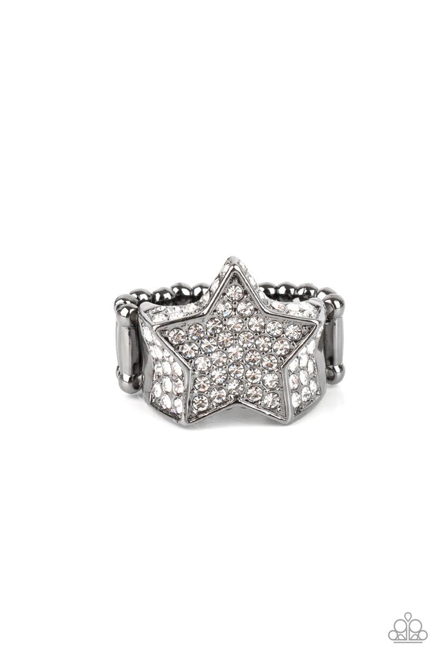 ​Here Come The Fireworks - Black - Paparazzi Ring Image
