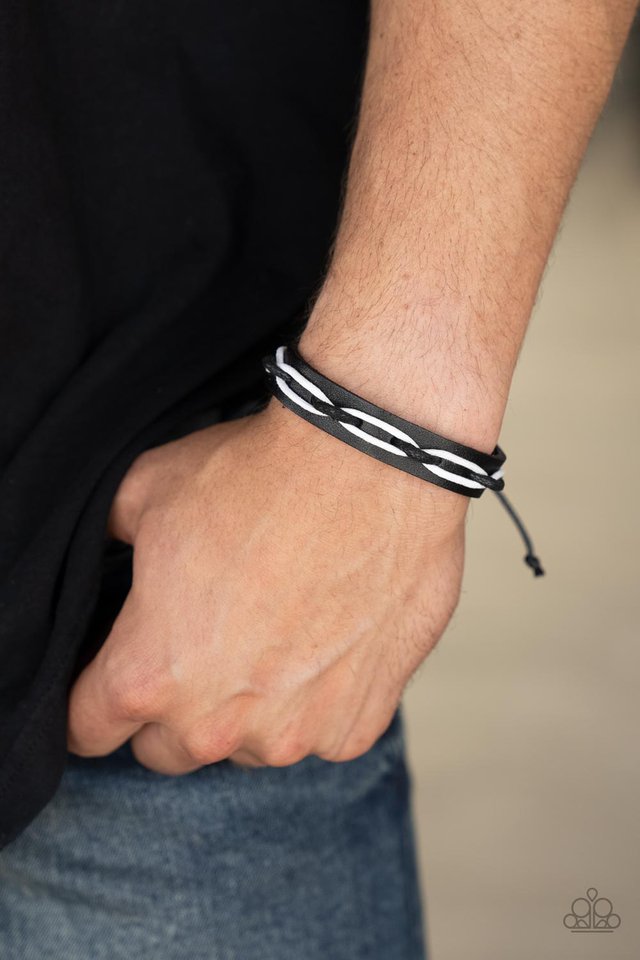 Lucky Locomotion - Black - Paparazzi Bracelet Image