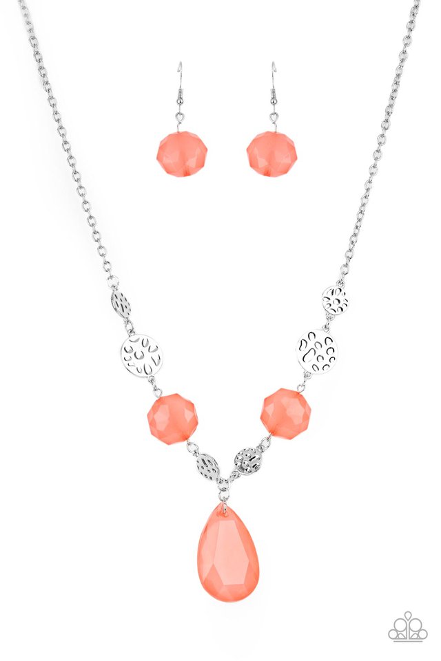 DEW What You Wanna DEW - Orange - Paparazzi Necklace Image