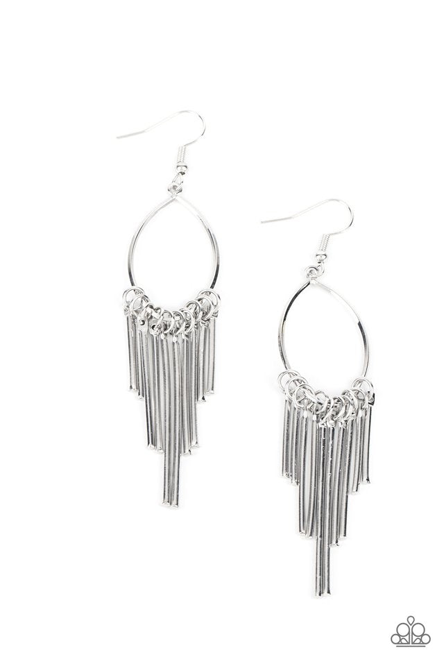 Mood Swing - Silver - Paparazzi Earring Image