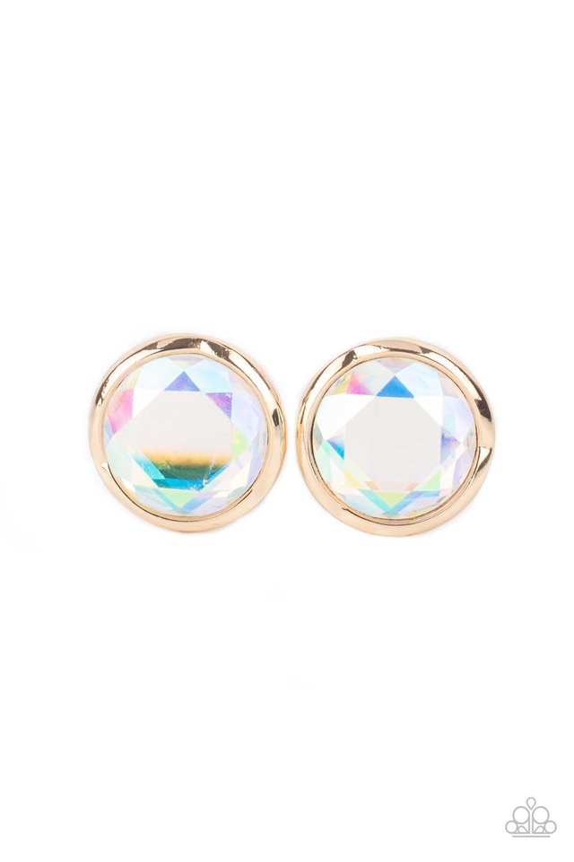 ​Double-Take Twinkle - Gold - Paparazzi Earring Image