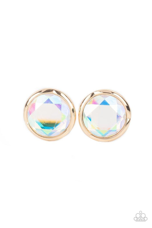 ​Double-Take Twinkle - Gold - Paparazzi Earring Image