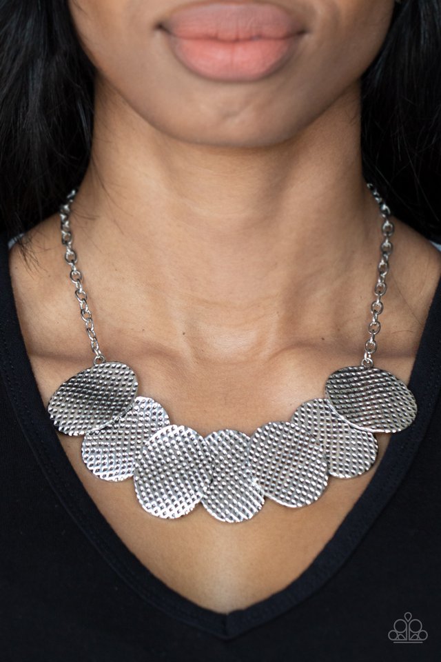 ​Industrial Wave - Silver - Paparazzi Necklace Image