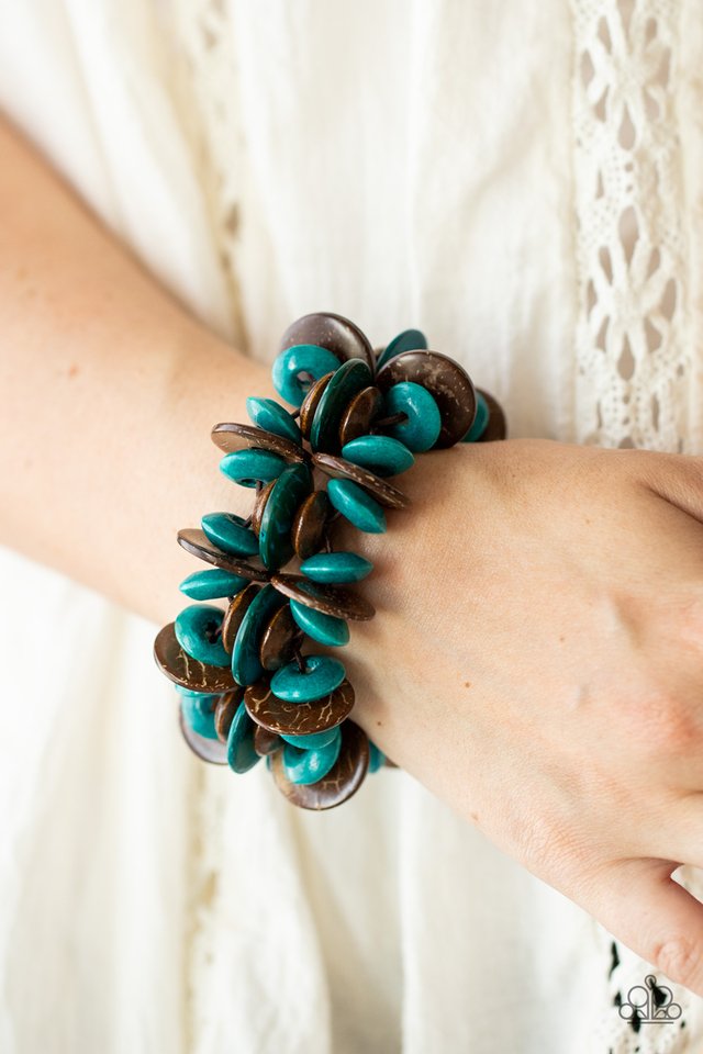 ​Caribbean Canopy - Blue - Paparazzi Bracelet Image