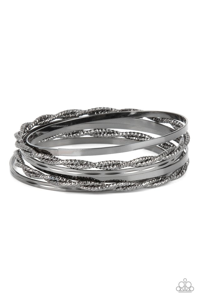 Sensational Shimmer - Black - Paparazzi Bracelet Image