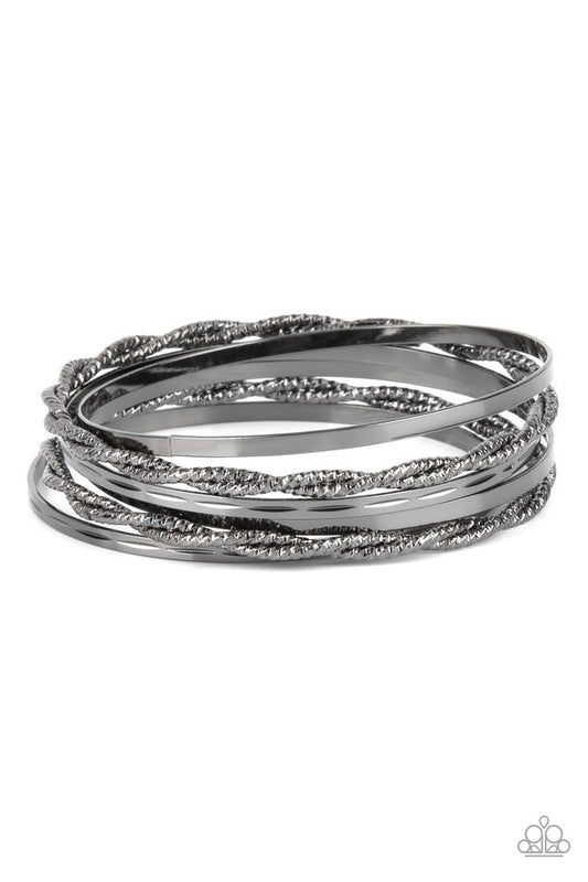 Sensational Shimmer - Black - Paparazzi Bracelet Image