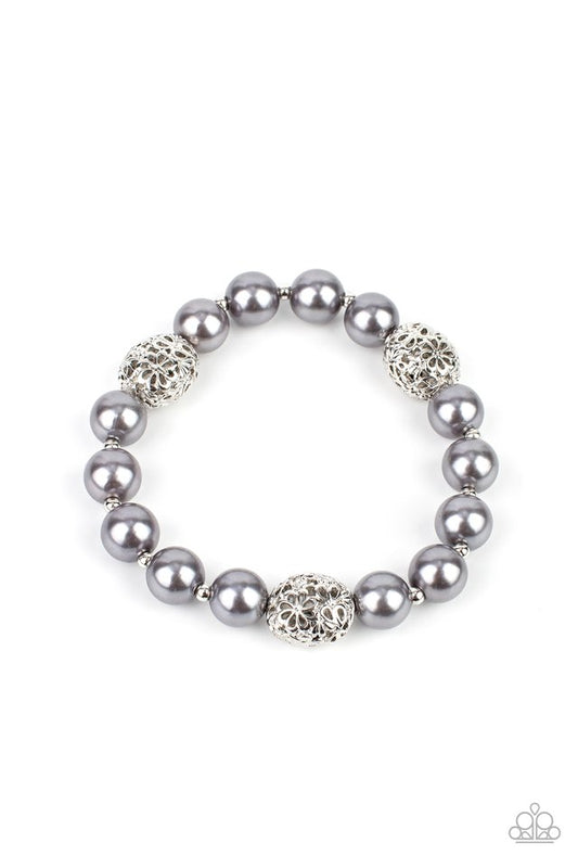 Upscale Whimsy - Silver - Paparazzi Bracelet Image