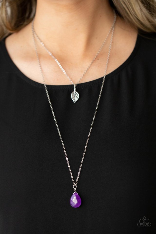 ​Natural Essence - Purple - Paparazzi Necklace Image
