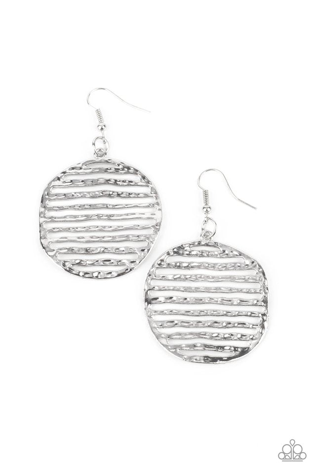 ​Sunrise Stunner - Silver - Paparazzi Earring Image