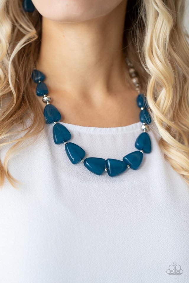 Tenaciously Tangy - Blue - Paparazzi Necklace Image