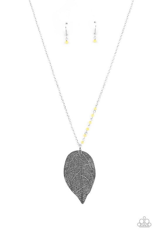 ​Frond Fantasy - Yellow - Paparazzi Necklace Image