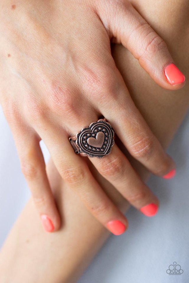 Southern Soulmate - Copper - Paparazzi Ring Image