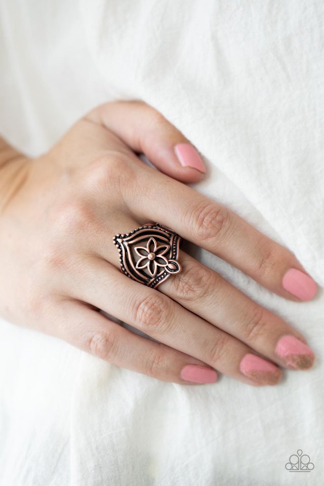 Eastern Eden - Copper - Paparazzi Ring Image