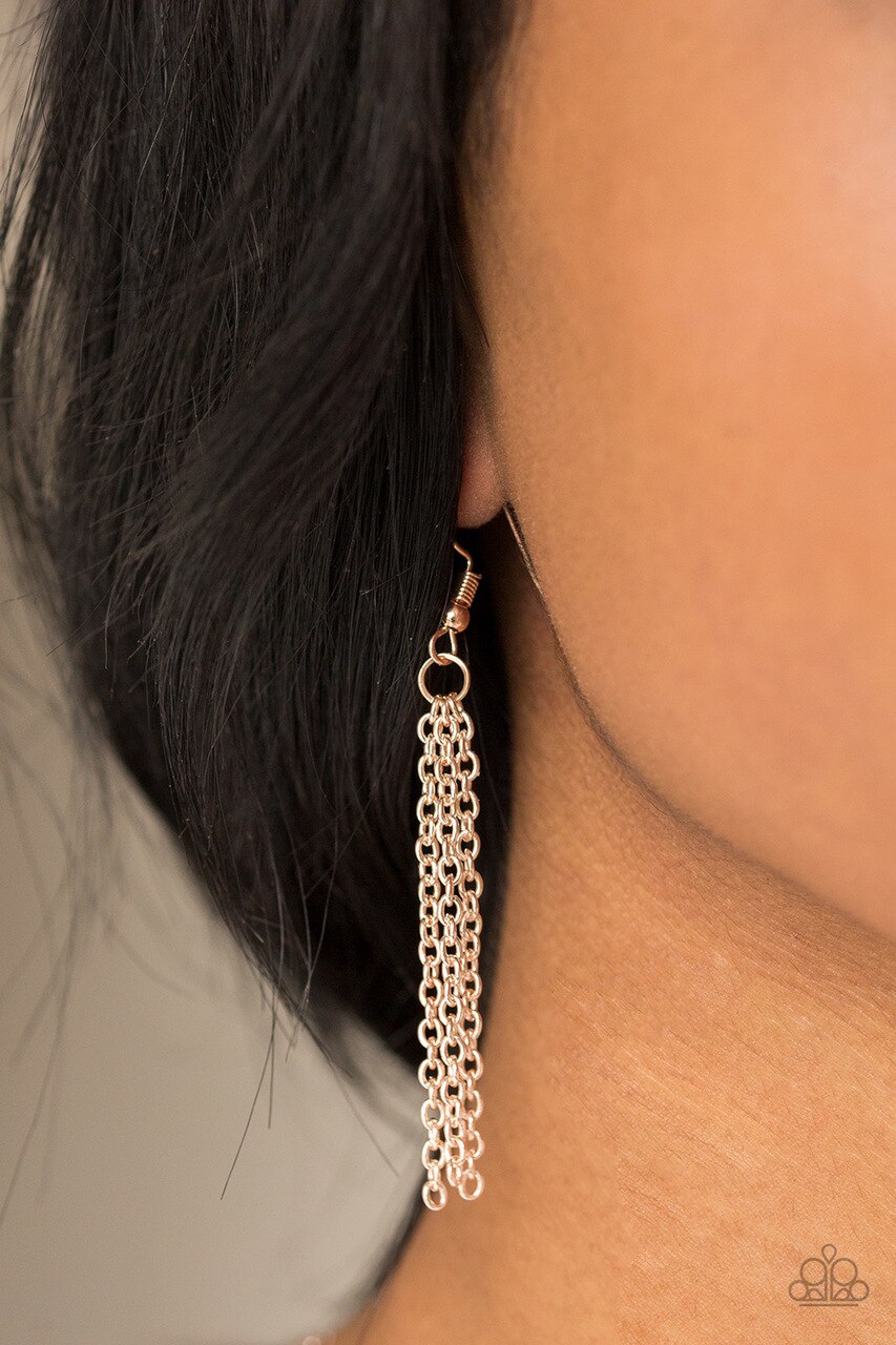 Paparazzi Necklace ~ BOUGH Down - Rose Gold