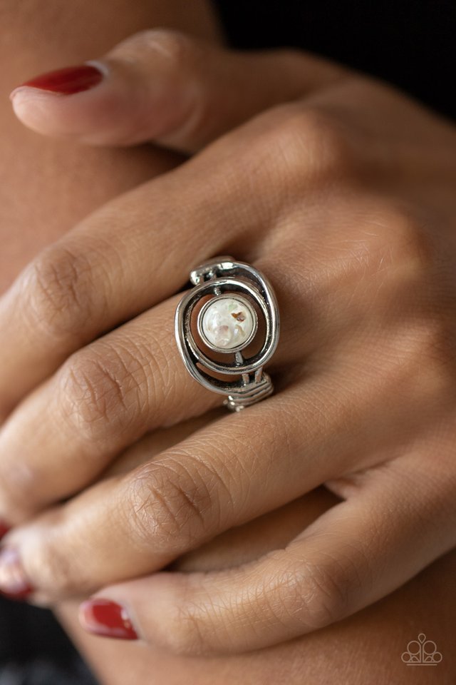​Celestial Karma - White - Paparazzi Ring Image