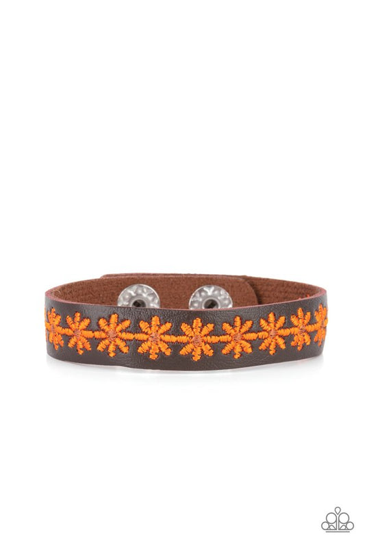 Wildflower Wayfarer - Orange - Paparazzi Bracelet Image