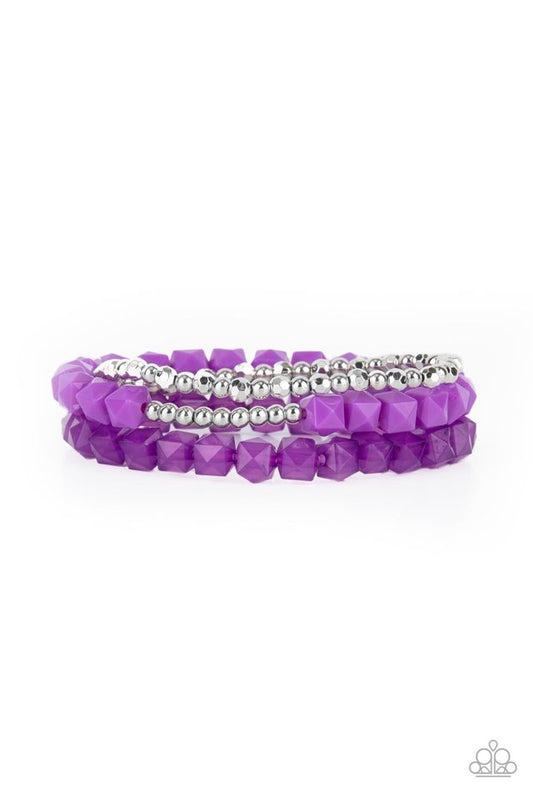Vacay Vagabond - Purple - Paparazzi Bracelet Image