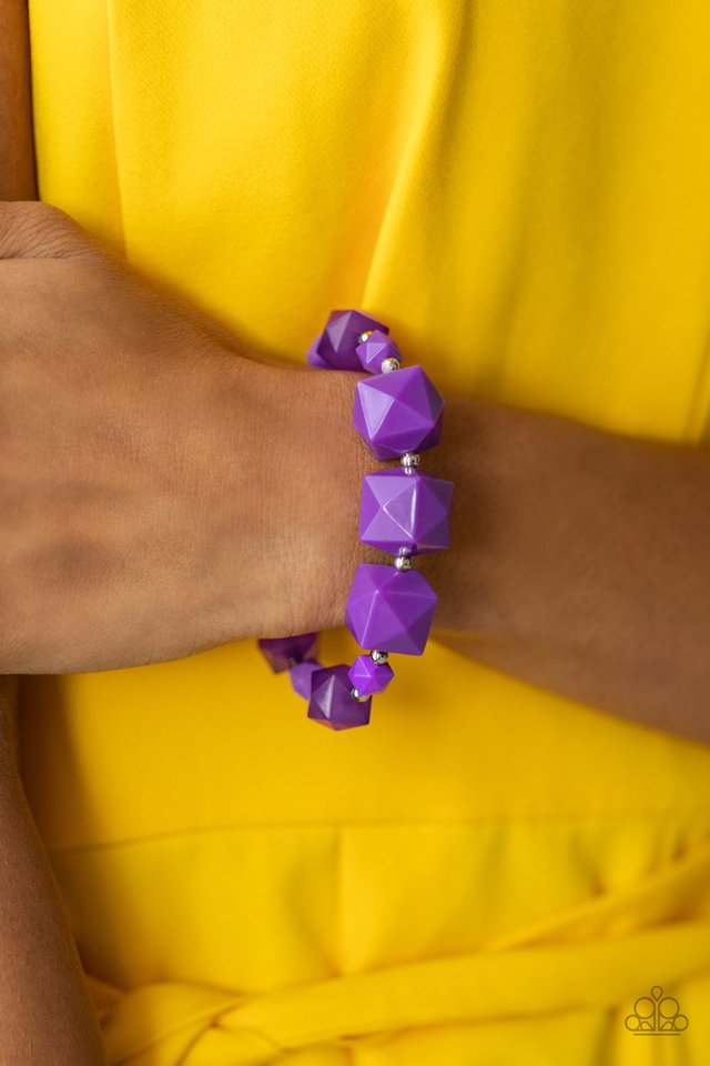 Trendsetting Tourist - Purple - Paparazzi Bracelet Image